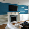 Residential Sprayed Cabinetry & Accent Wall - Seal Beach
